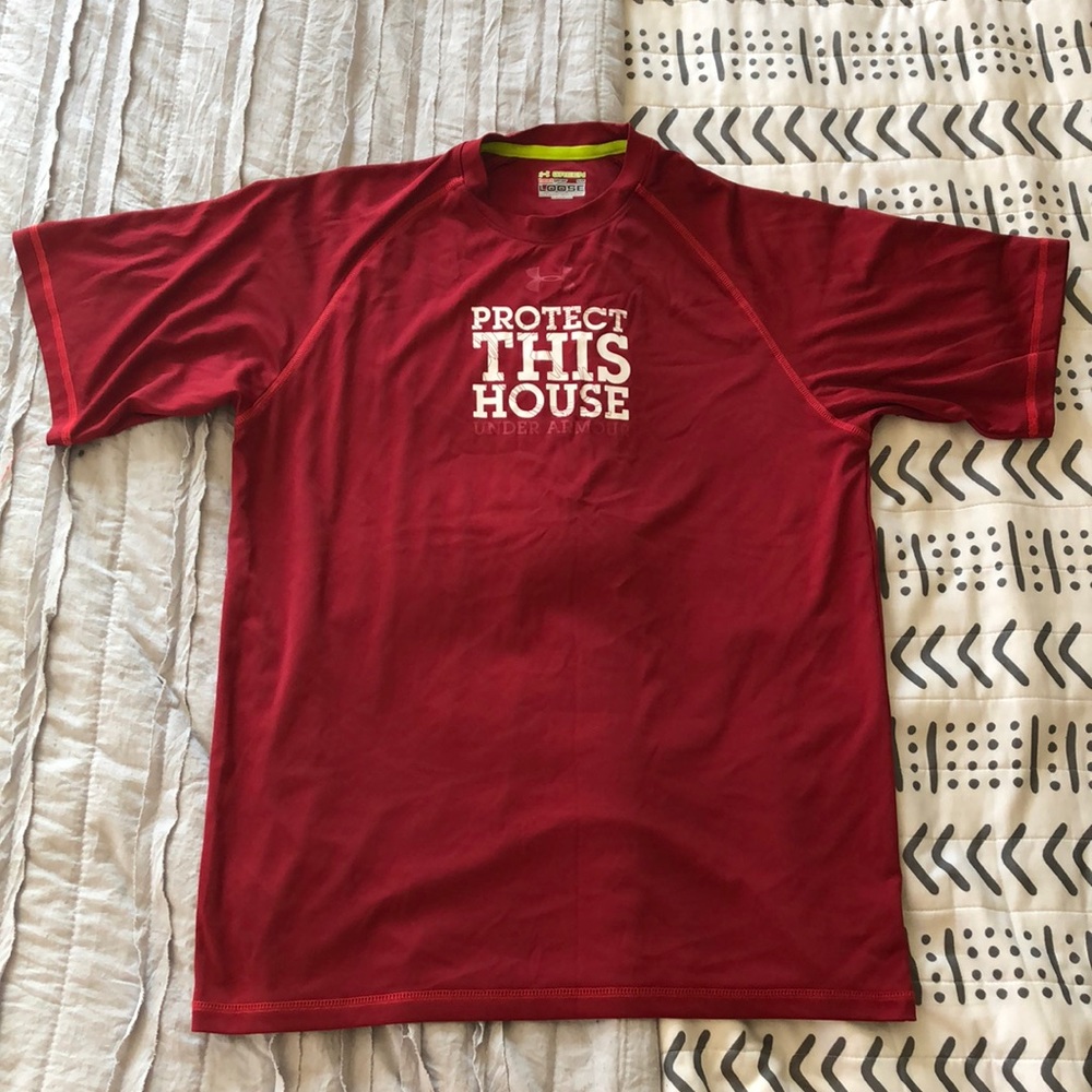 Under Armour Short-sleeve Green Heat Gear Shirt